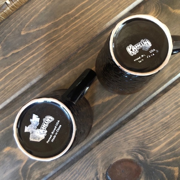 Kahlua coffee bean mugs set of 2 brown Pernod Richard - Picture 6 of 8